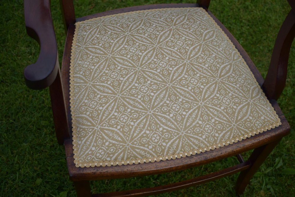 Antique English Edwardian Pair of Arm Chairs (Circa 1910) View XV