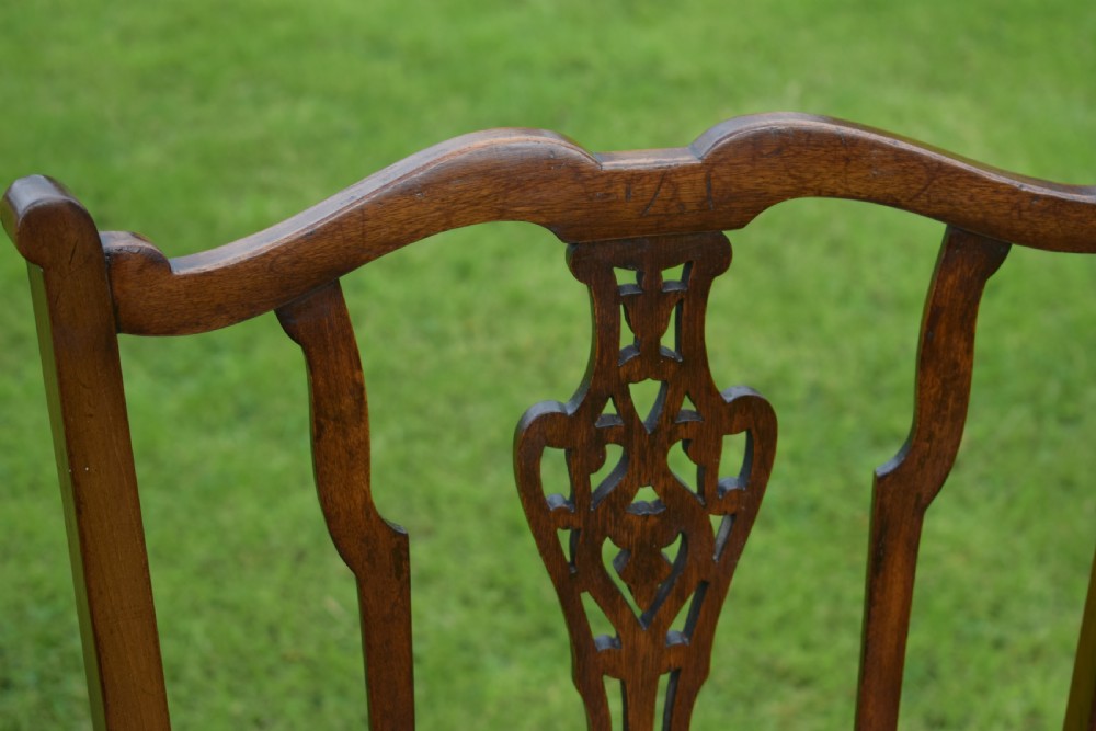 Antique English Edwardian Pair of Arm Chairs (Circa 1910) View XVII