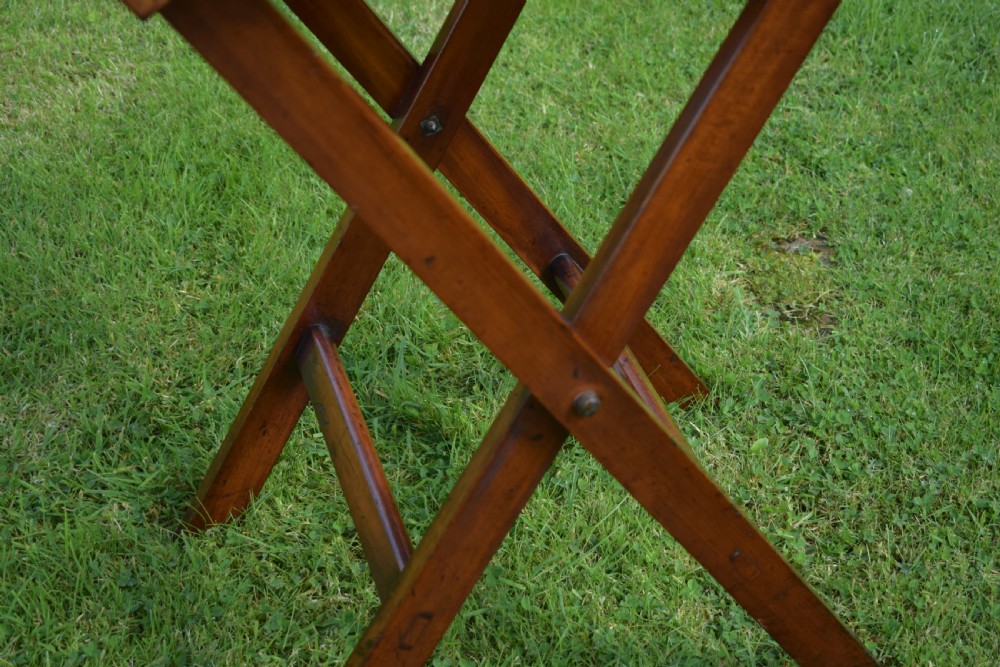 Antique English Butlers Tray on Stand (Circa 1850) View VIII