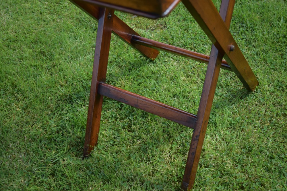 Antique English Butlers Tray on Stand (Circa 1850) View IX