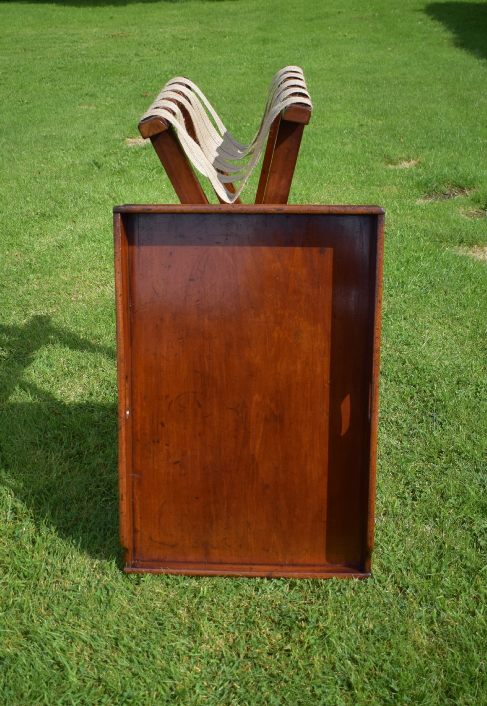 Antique English Butlers Tray on Stand (Circa 1850) View XVI