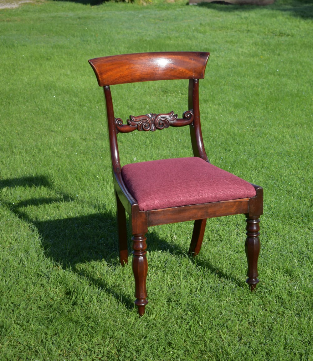Antique English Early Victorian Side Chair (Circa 1850) View II