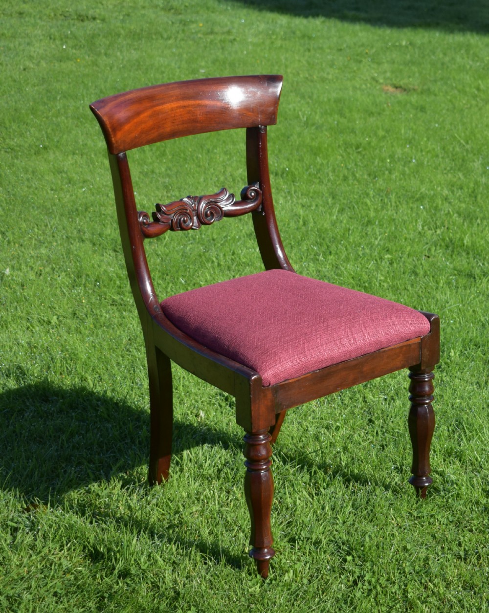Antique English Early Victorian Side Chair (Circa 1850) View III