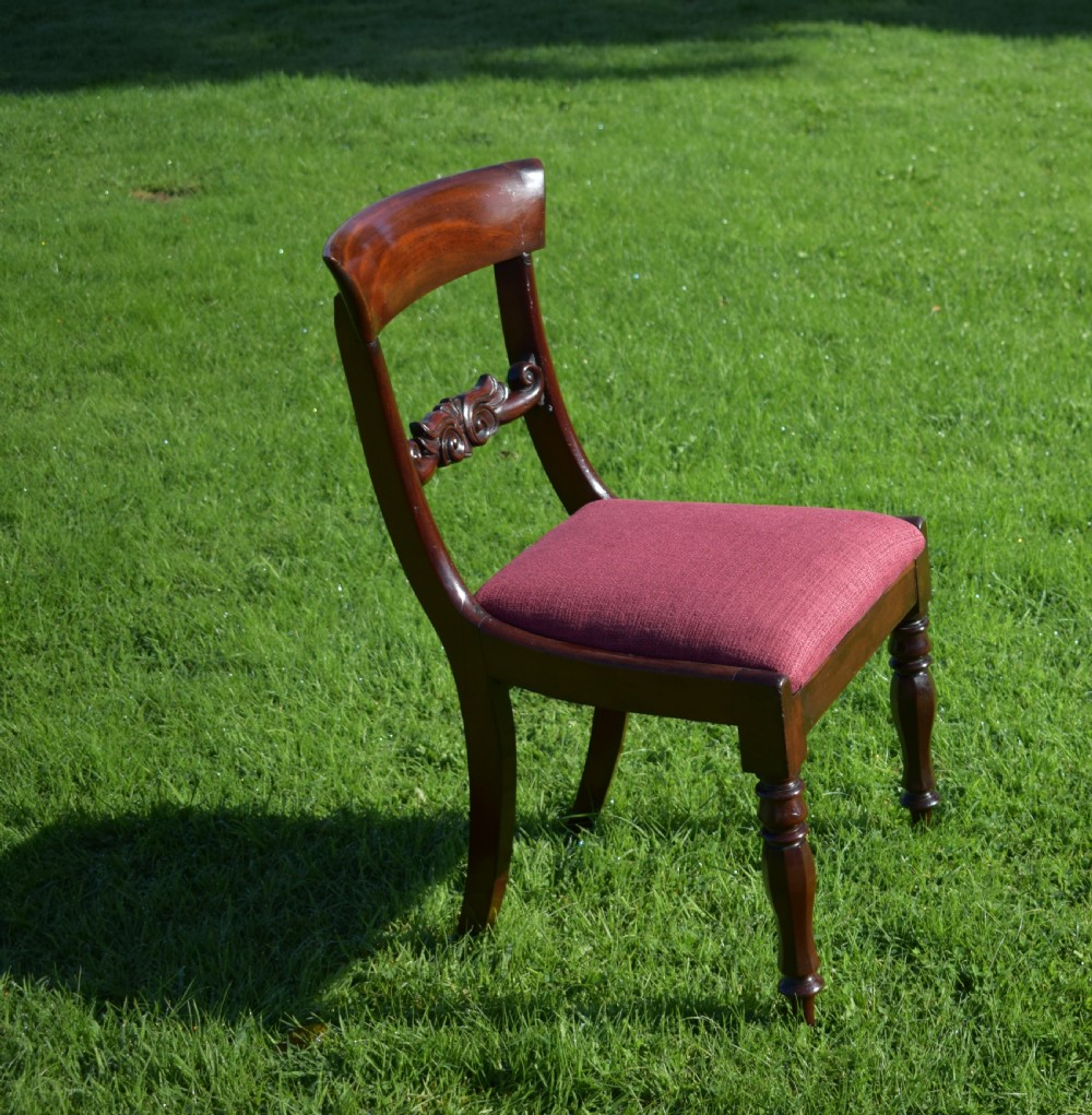 Antique English Early Victorian Side Chair (Circa 1850) View IV