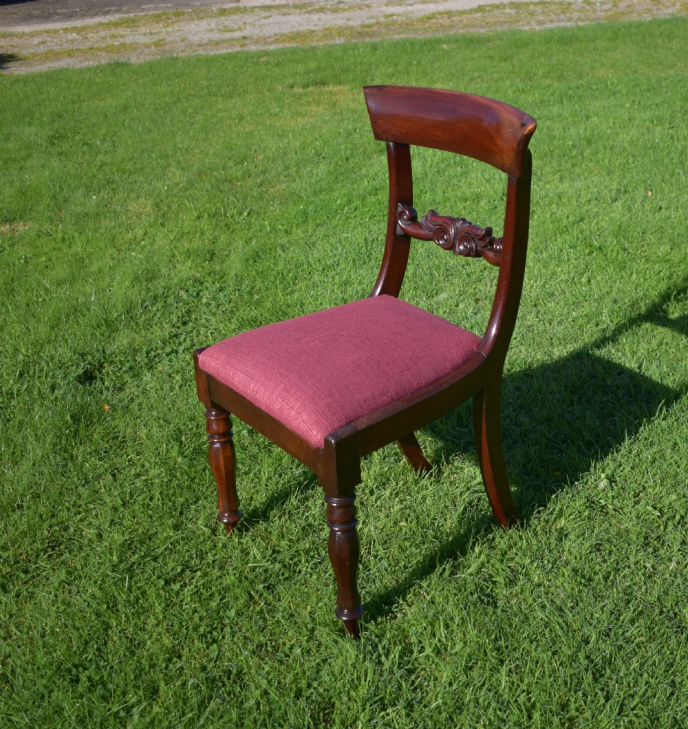 Antique English Early Victorian Side Chair (Circa 1850) View VII