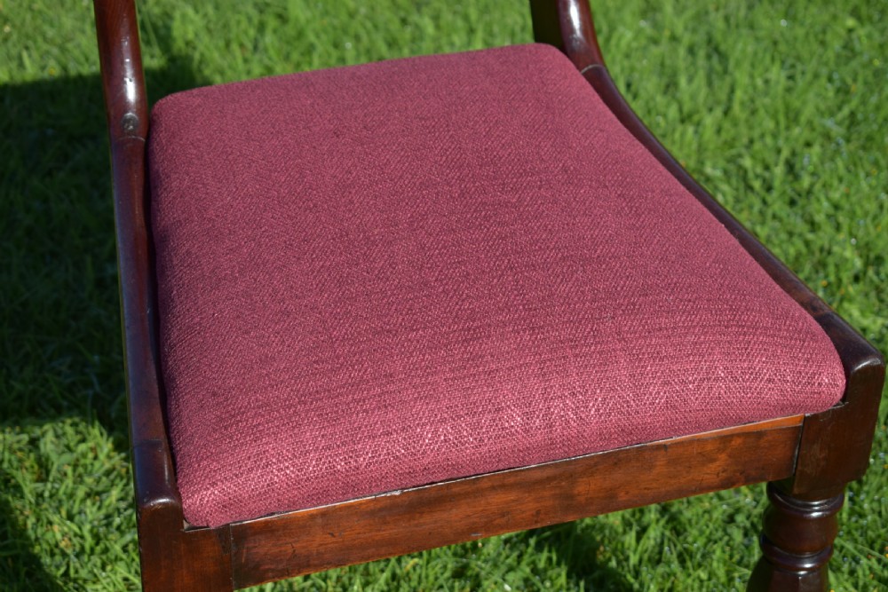 Antique English Early Victorian Side Chair (Circa 1850) View IX