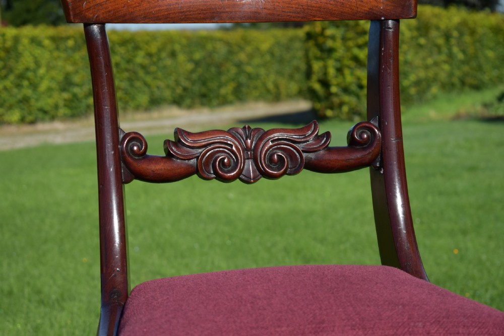 Antique English Early Victorian Side Chair (Circa 1850) View XI