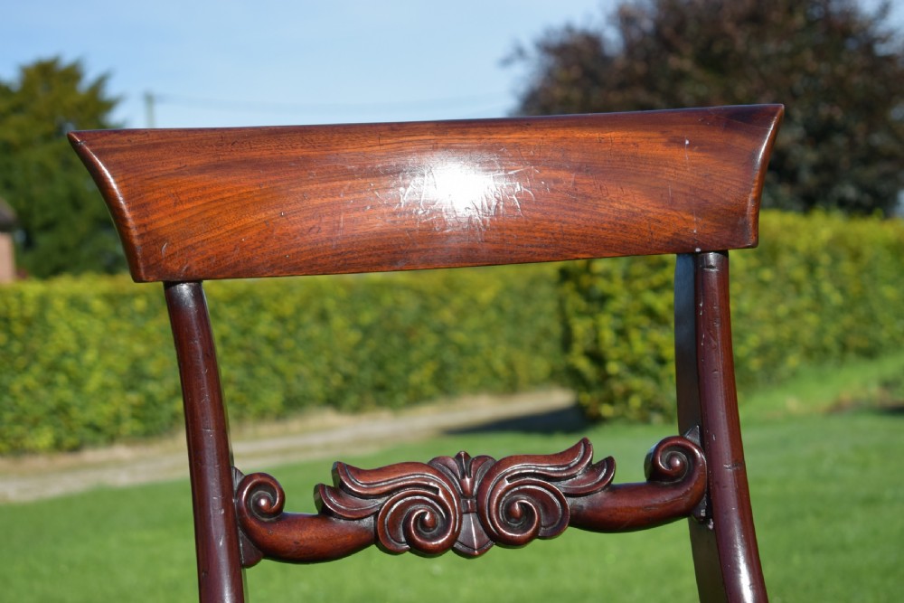 Antique English Early Victorian Side Chair (Circa 1850) View XII