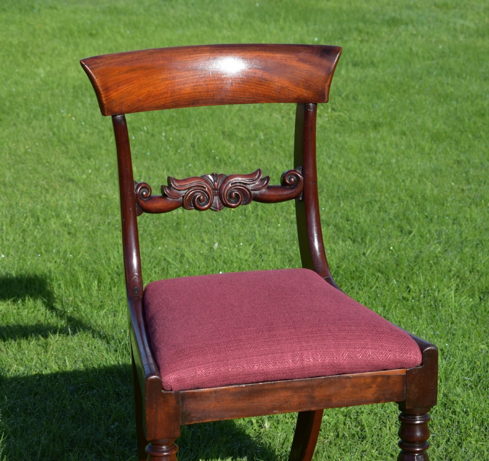 Antique English Early Victorian Side Chair (Circa 1850) View XIV