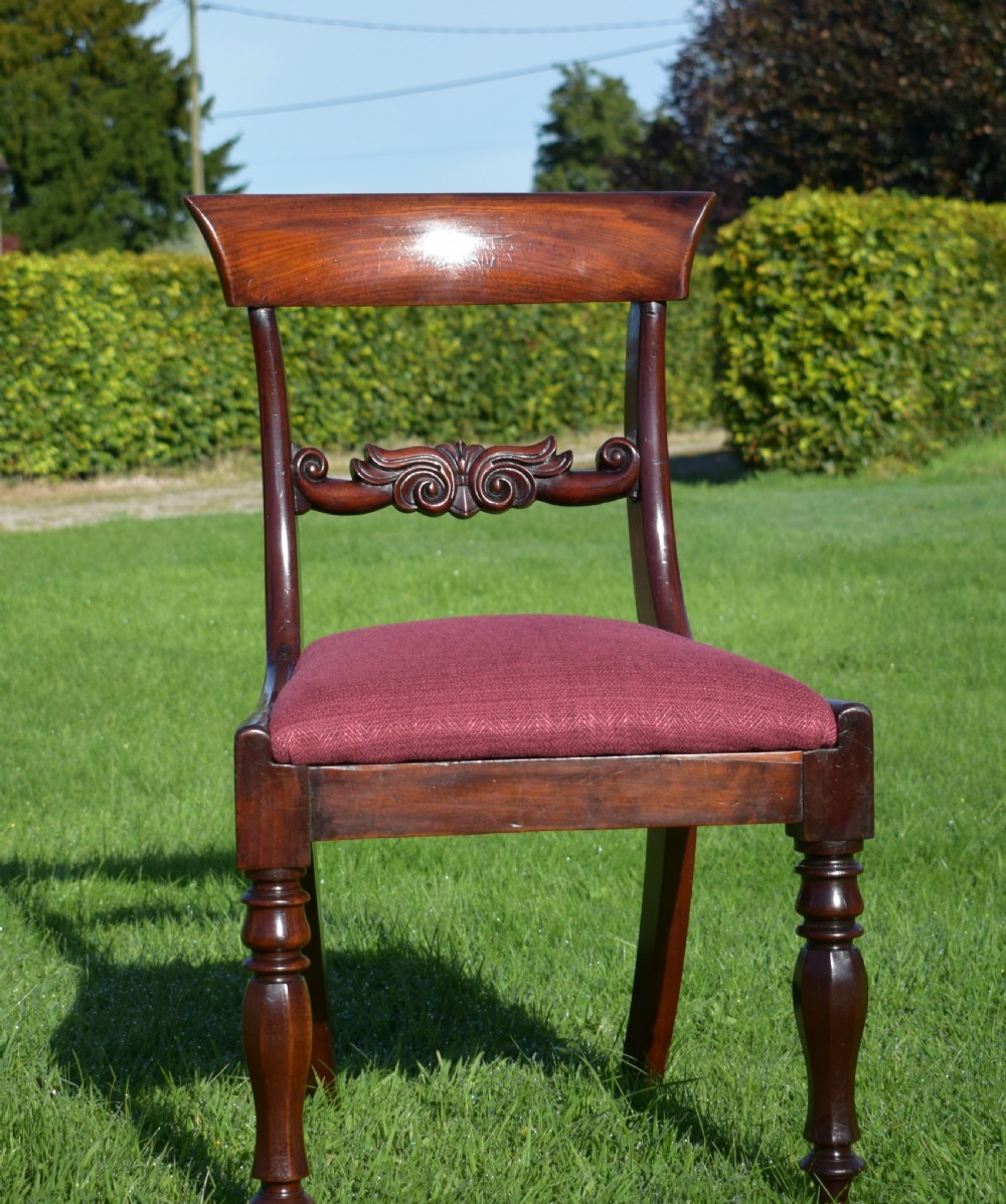 Antique English Early Victorian Side Chair (Circa 1850) View XV