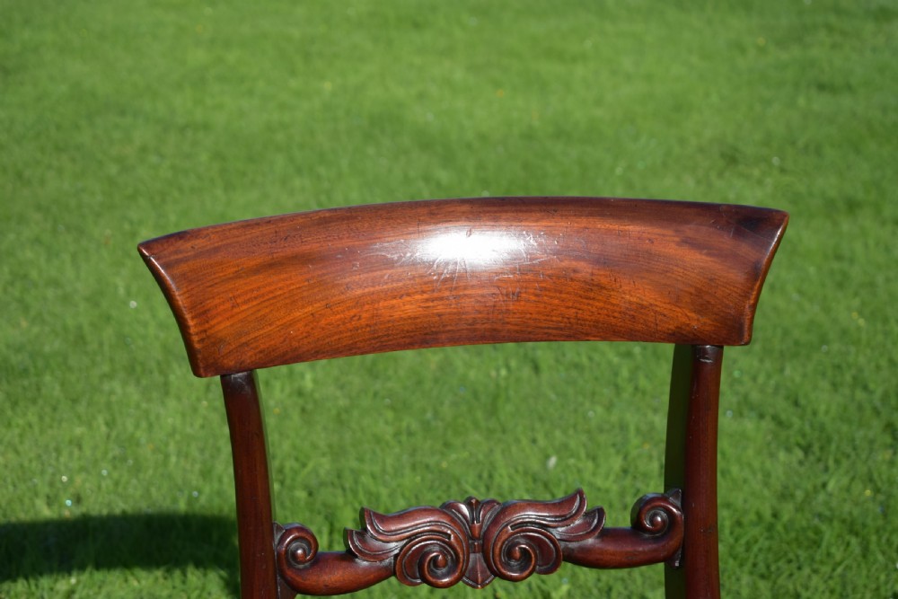 Antique English Early Victorian Side Chair (Circa 1850) View XVII