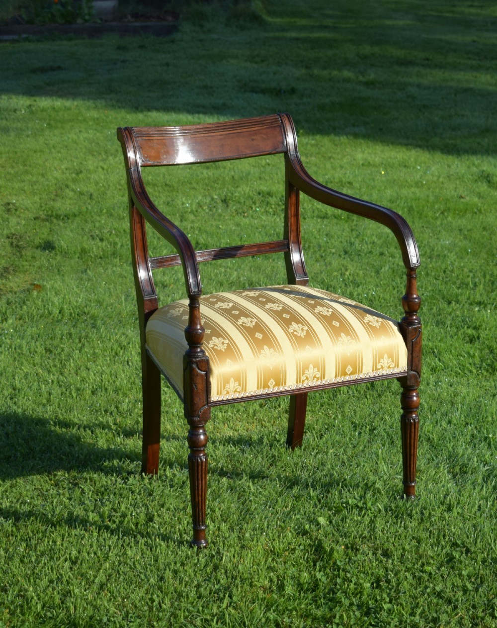 Antique English Recency Period Arm Chair (Circa 1815)
