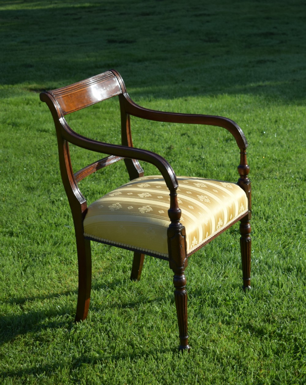 Antique English Recency Period Arm Chair (Circa 1815) View II
