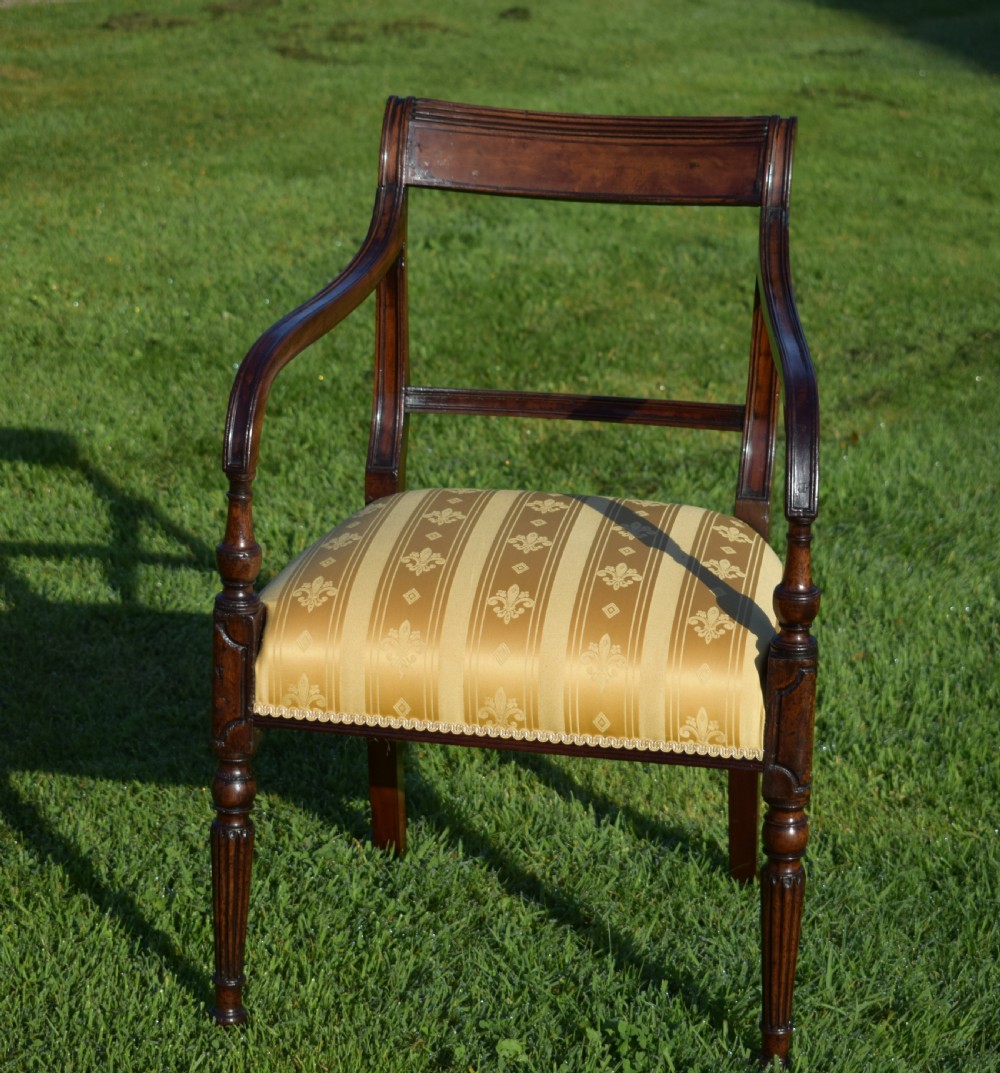Antique English Recency Period Arm Chair (Circa 1815) View V