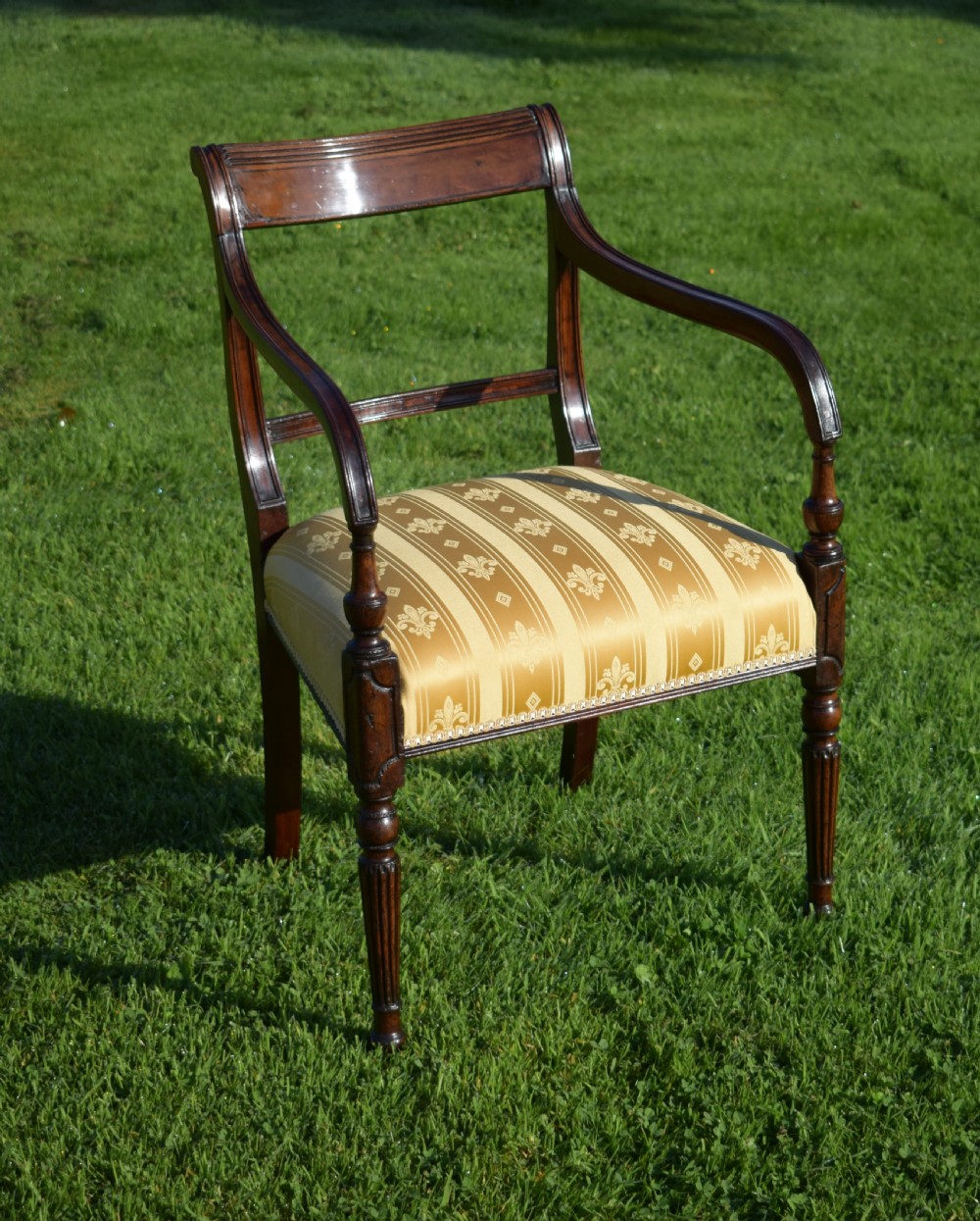 Antique English Recency Period Arm Chair (Circa 1815) View VII