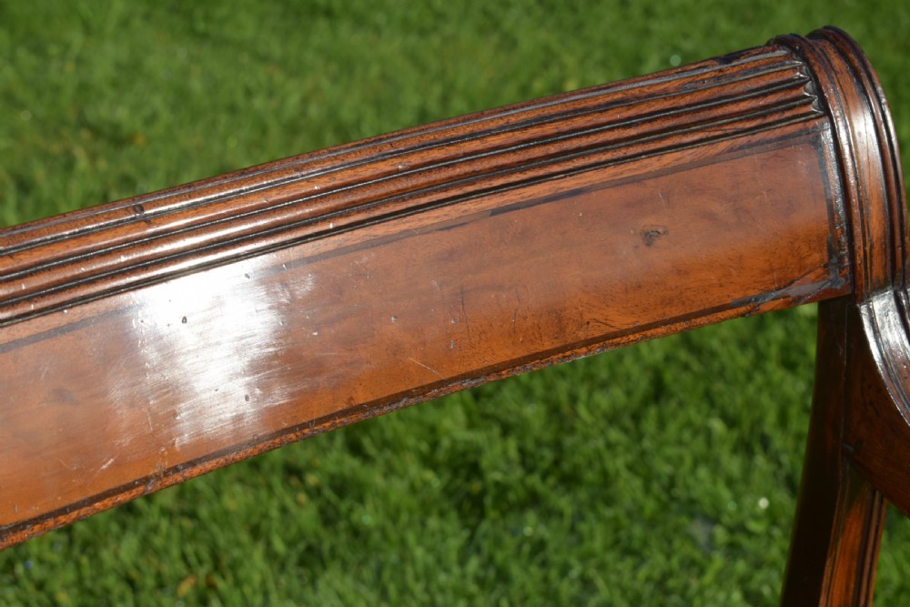 Antique English Recency Period Arm Chair (Circa 1815) View IX