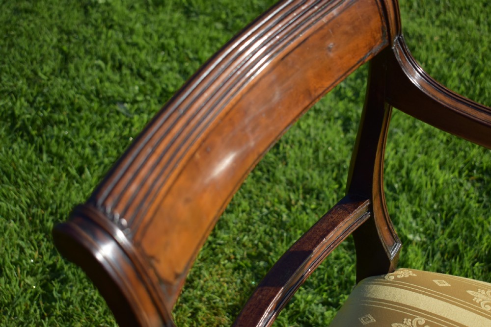 Antique English Recency Period Arm Chair (Circa 1815) View XIV
