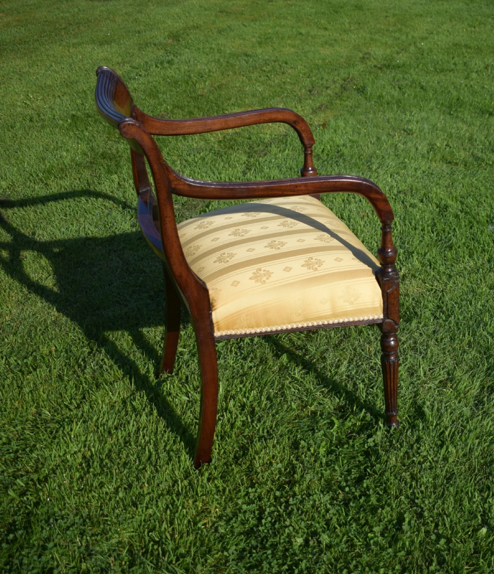 Antique English Recency Period Arm Chair (Circa 1815) View XVI