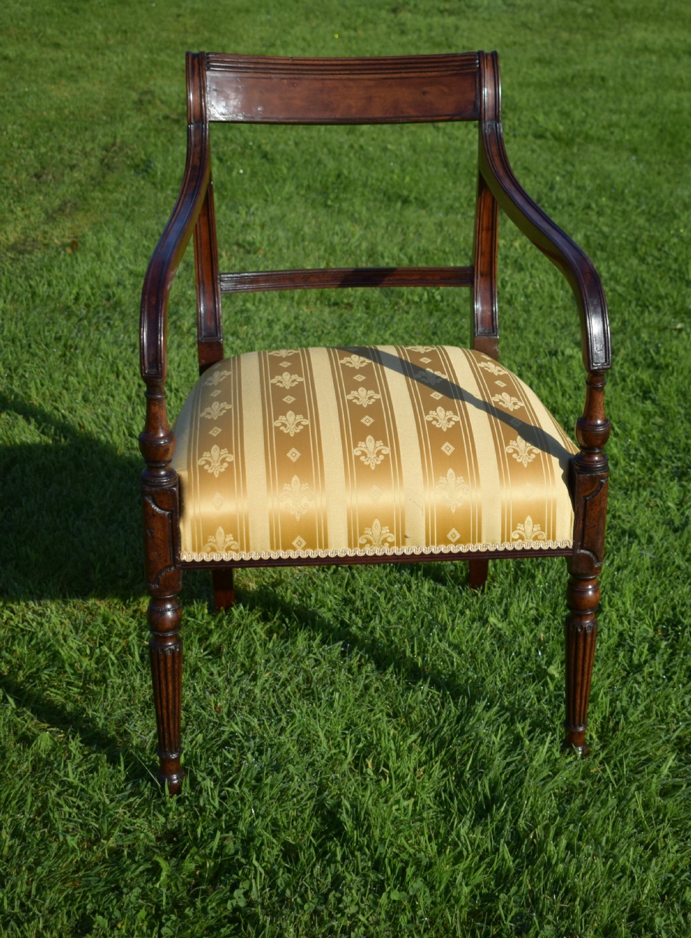 Antique English Recency Period Arm Chair (Circa 1815) View XVIII