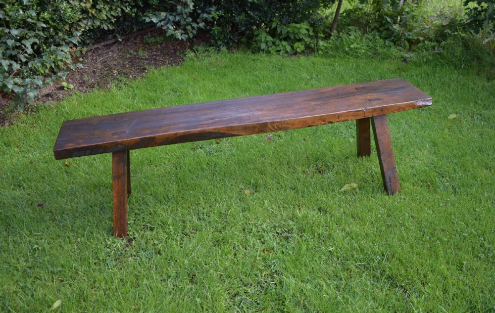 Antique Georgian Period Pig Bench in Elm View II