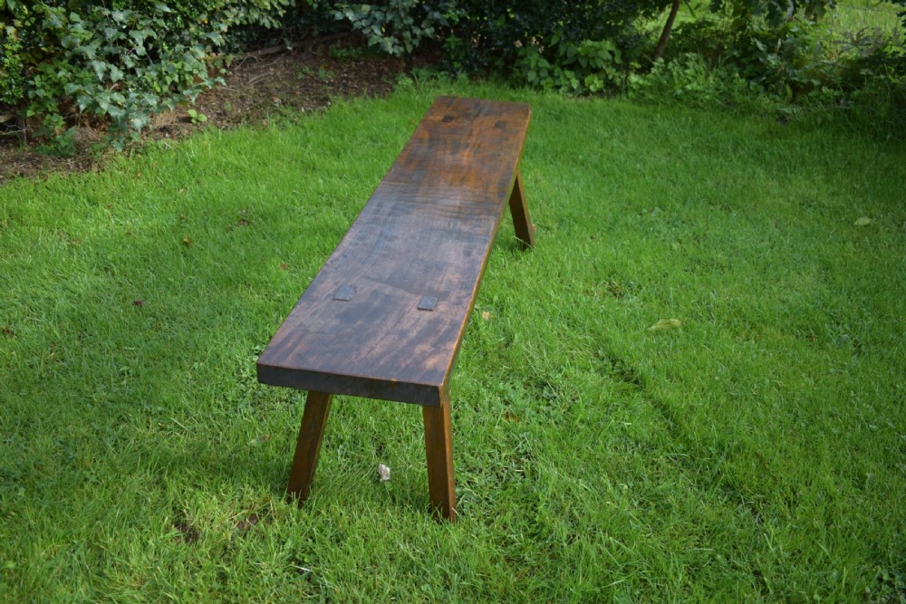 Antique Georgian Period Pig Bench in Elm View VII