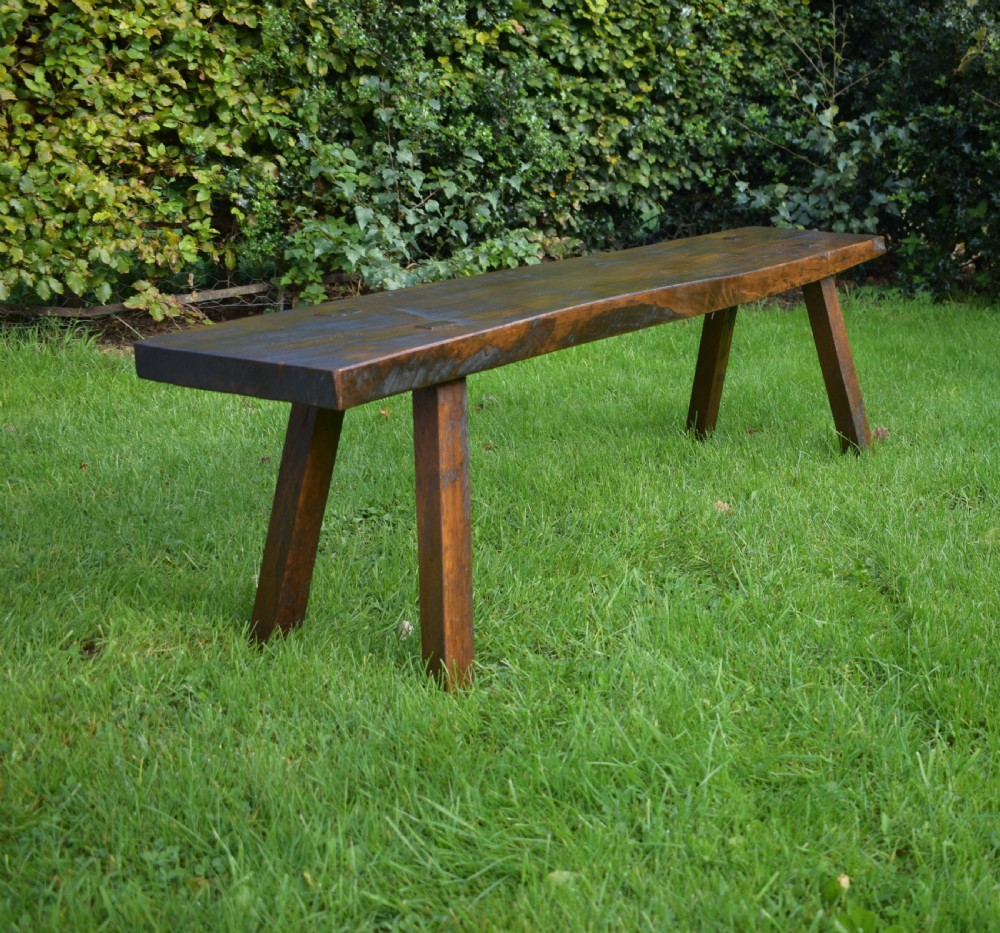 Antique Georgian Period Pig Bench in Elm View VIII