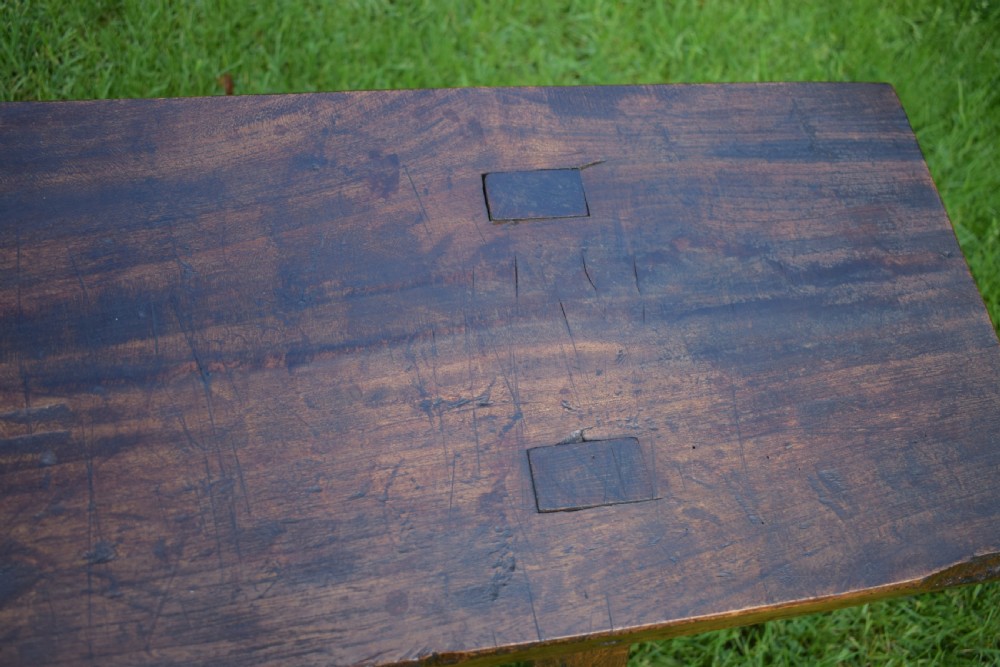 Antique Georgian Period Pig Bench in Elm View IX