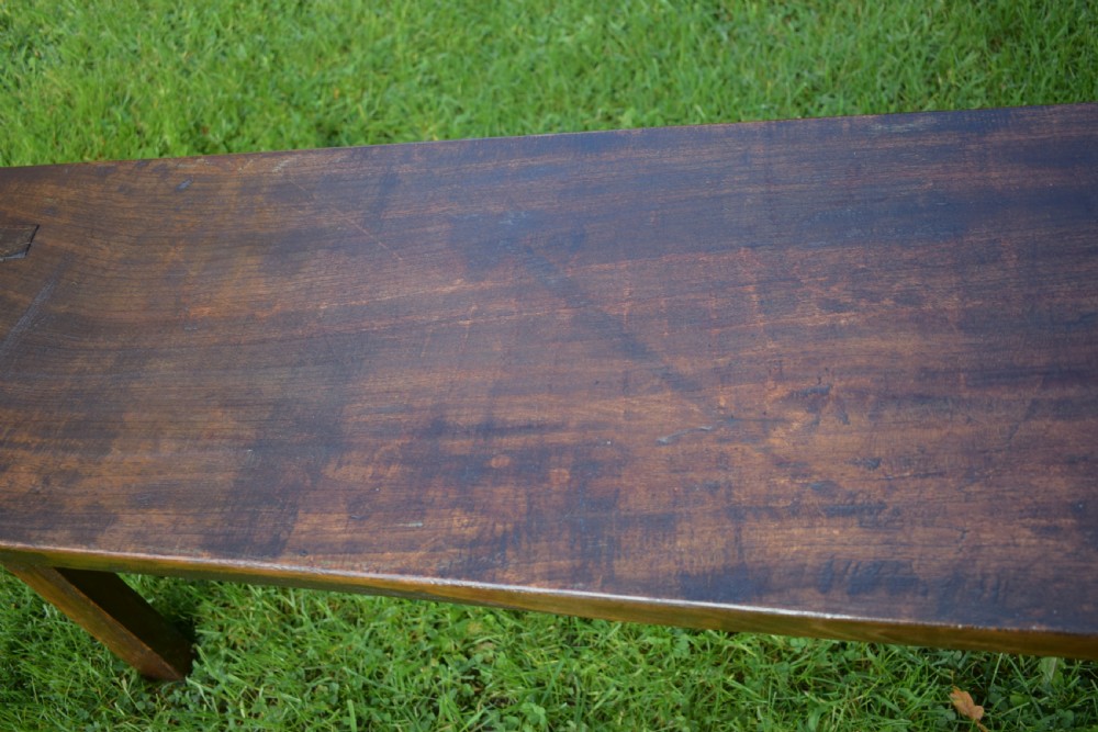 Antique Georgian Period Pig Bench in Elm View X