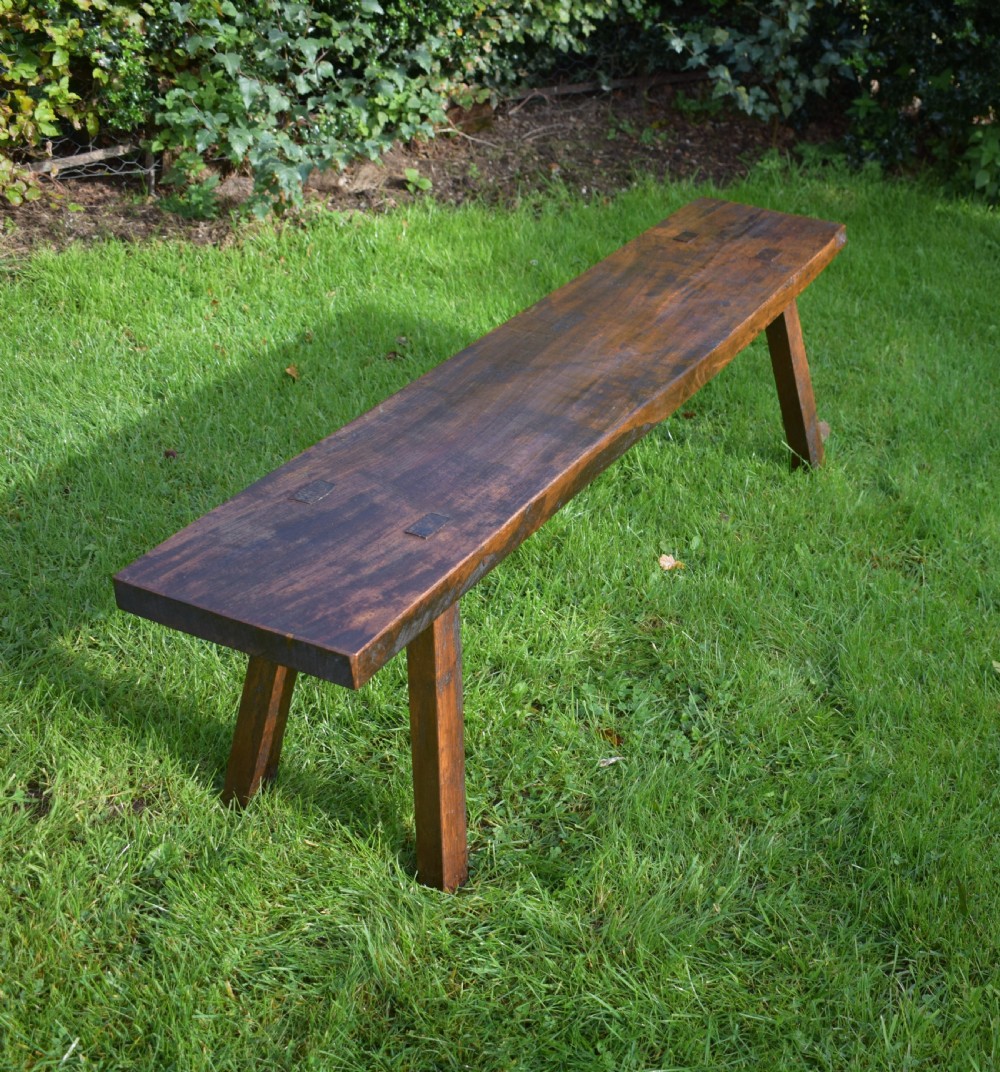 Antique Georgian Period Pig Bench in Elm View XII