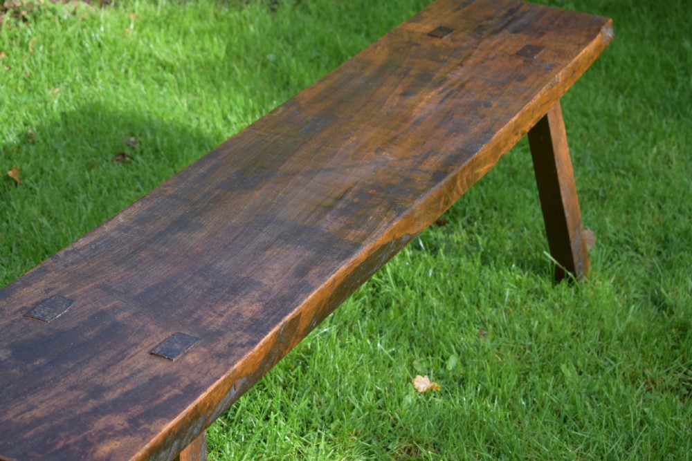 Antique Georgian Period Pig Bench in Elm View XIII