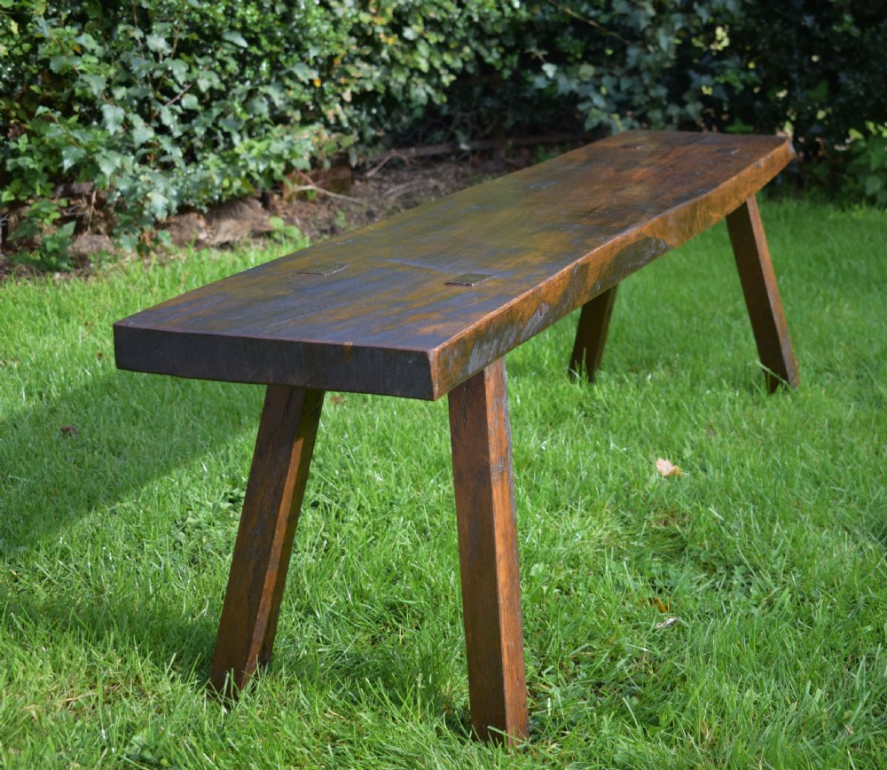 Antique Georgian Period Pig Bench in Elm View XIV