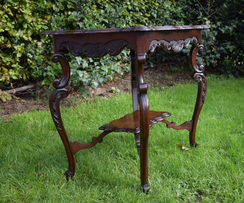 Antique English Victorian Occasional Table View IV