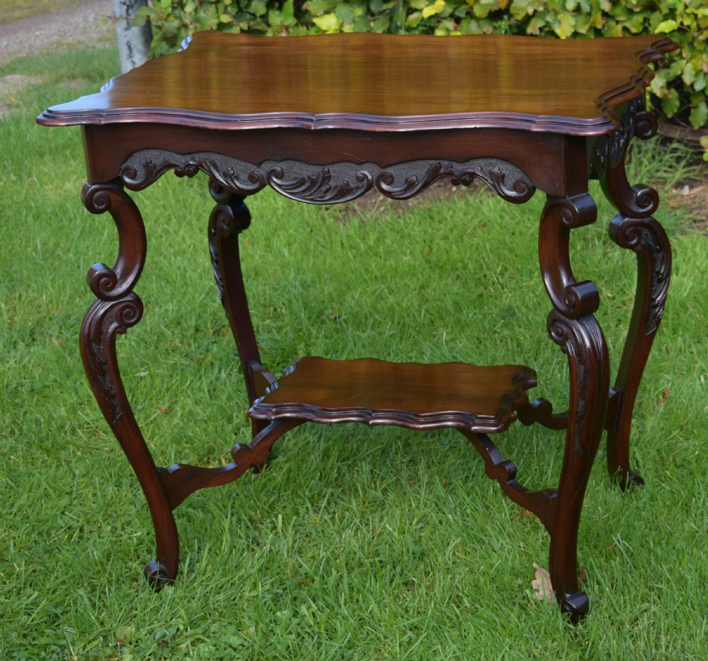 Antique English Victorian Occasional Table View VI