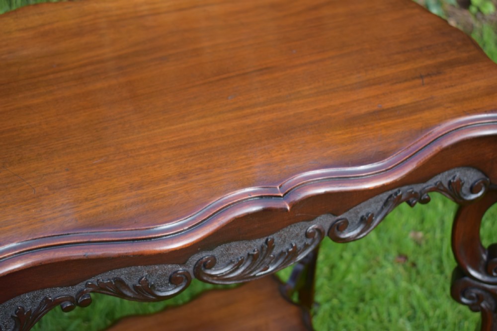Antique English Victorian Occasional Table View VII