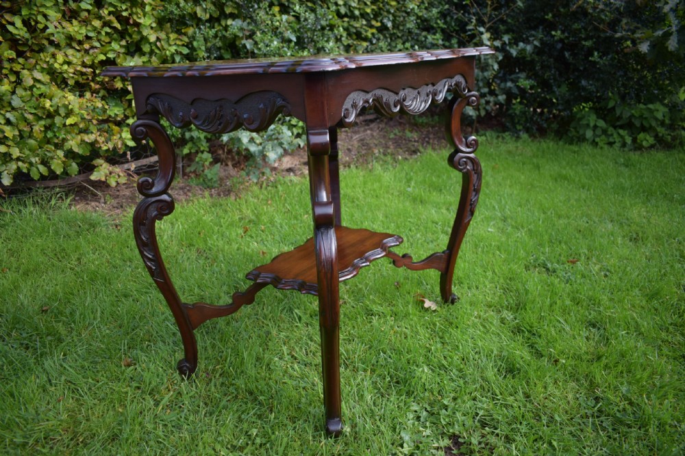 Antique English Victorian Occasional Table View XI