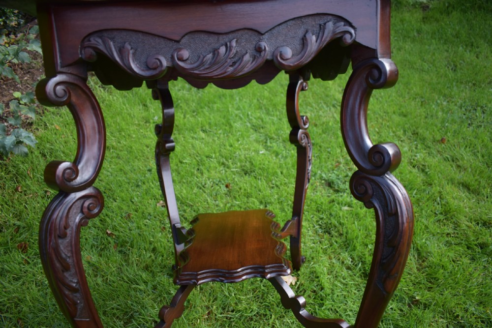 Antique English Victorian Occasional Table View XIII