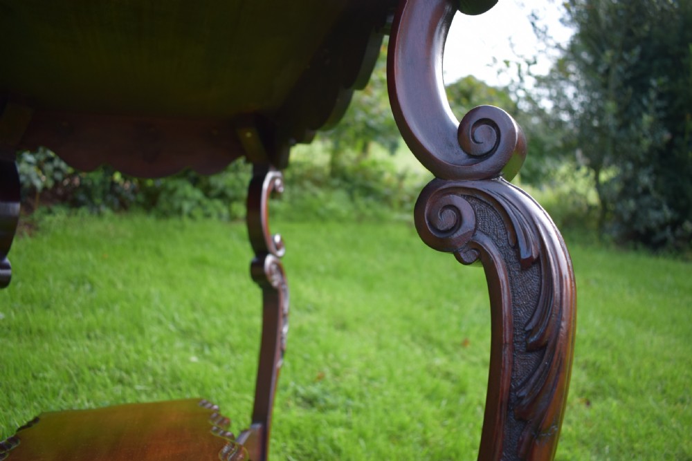 Antique English Victorian Occasional Table View XV