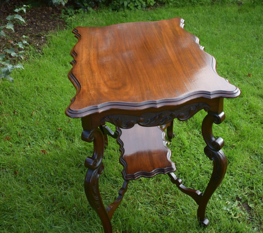 Antique English Victorian Occasional Table View XVIII