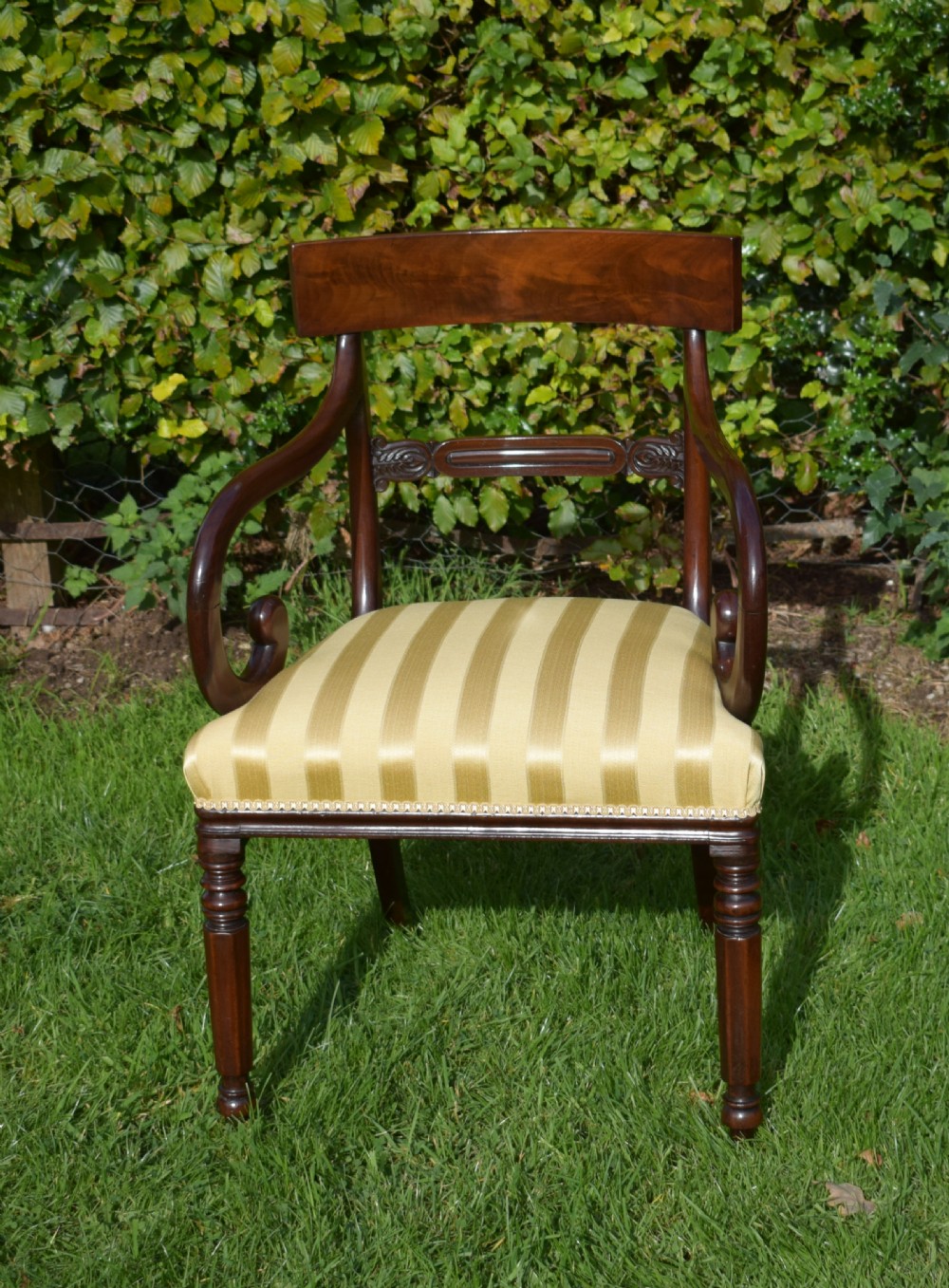 Antique English Regency Period Arm Chair