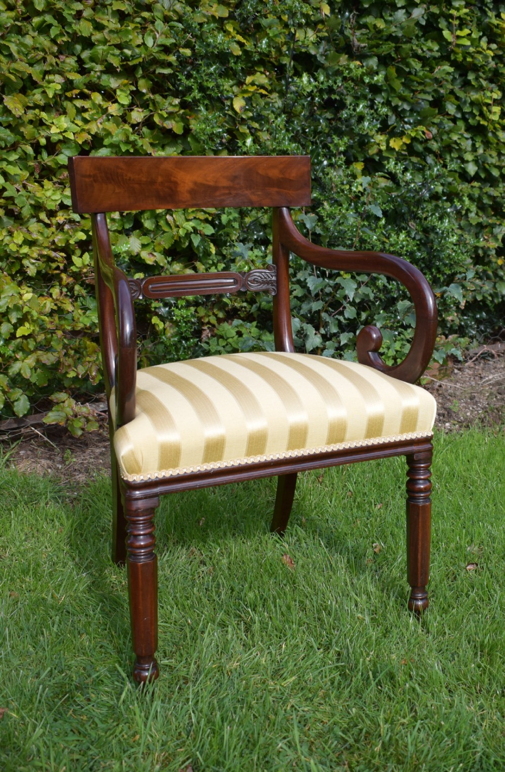 Antique English Regency Period Arm Chair View VIII