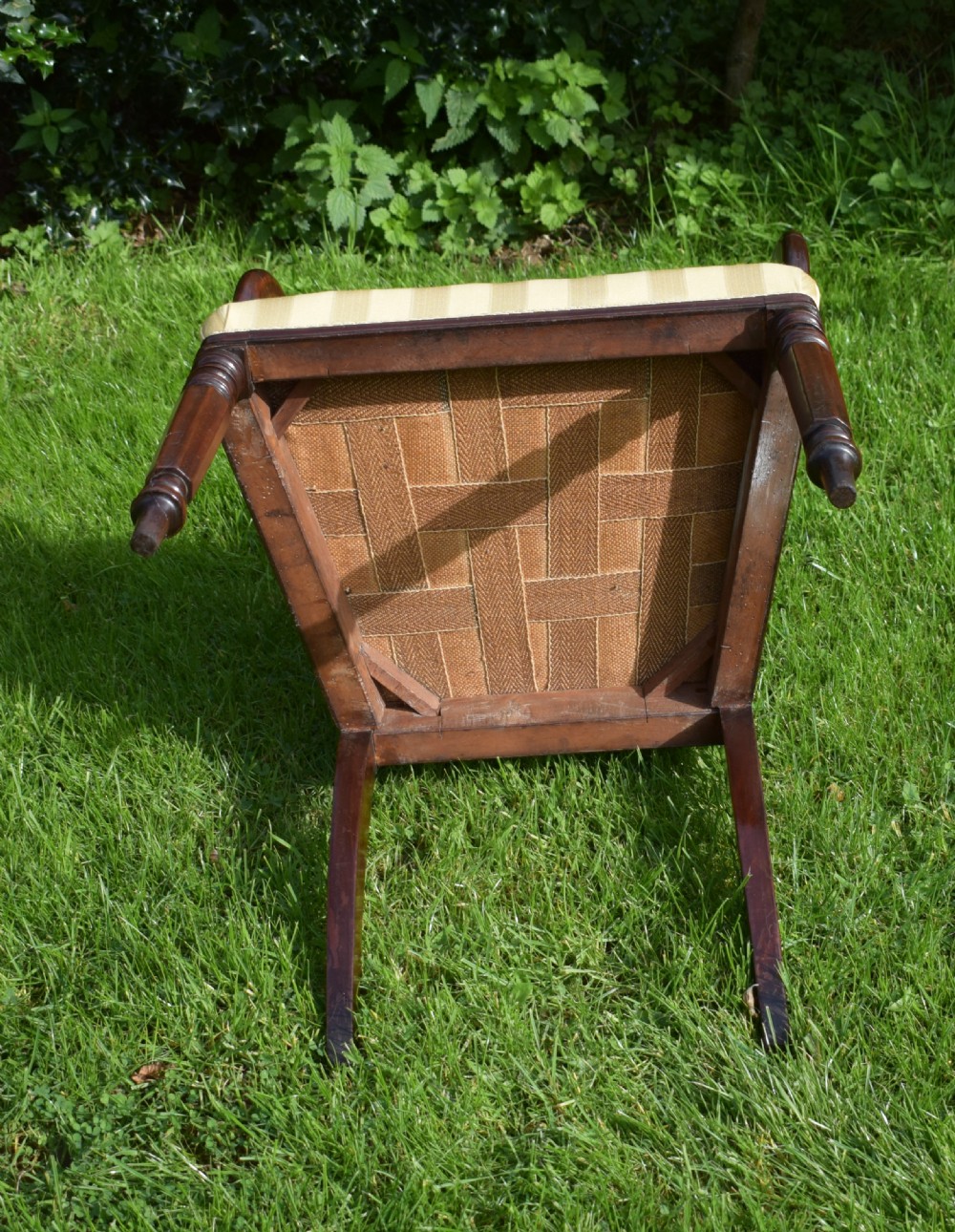 Antique English Regency Period Arm Chair View XIII
