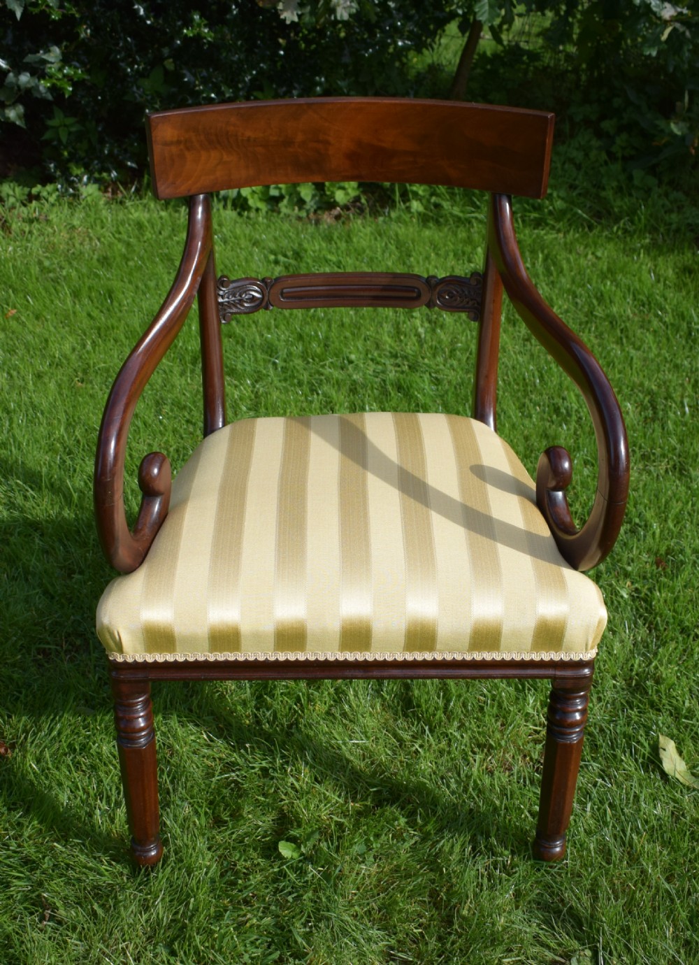 Antique English Regency Period Arm Chair View XIV