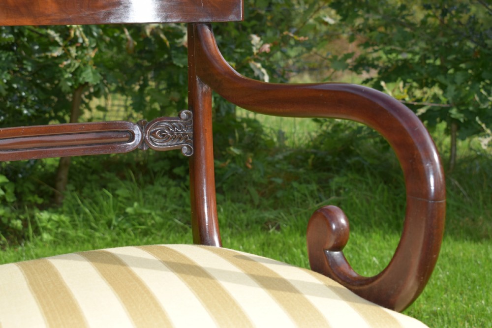 Antique English Regency Period Arm Chair View XVIII