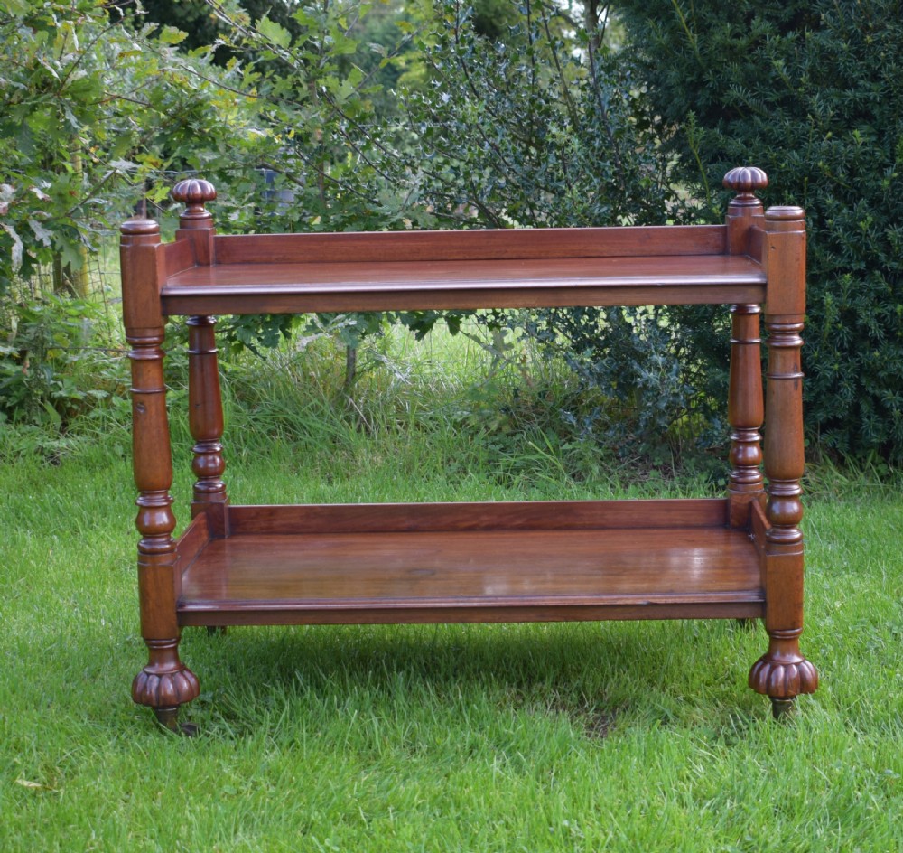 Antique English William IV Buffet Stand View II