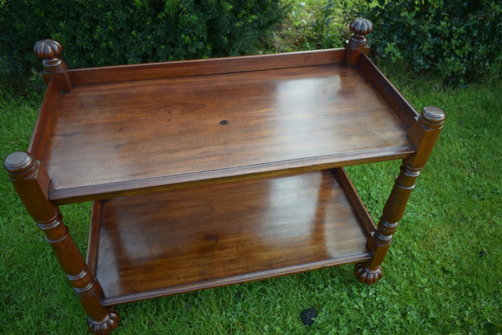 Antique English William IV Buffet Stand View IX