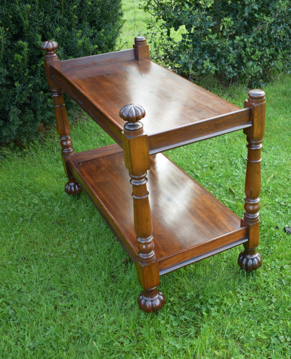 Antique English William IV Buffet Stand View XII