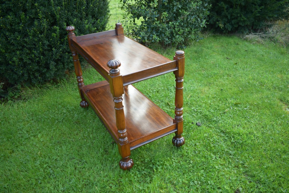 Antique English William IV Buffet Stand View XIII