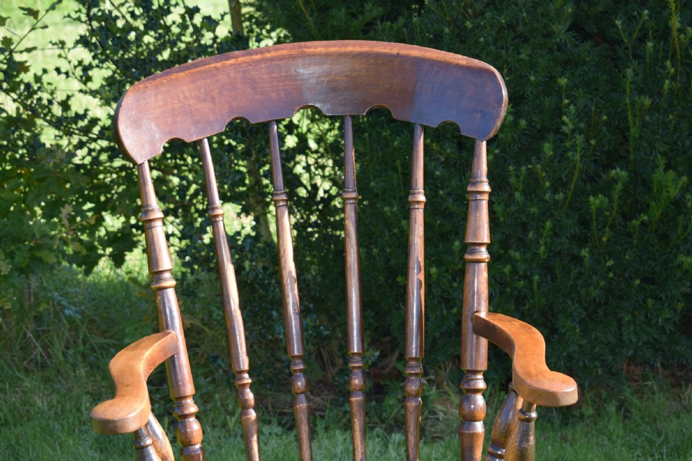 Antique English Victorian Arm Chair View IX