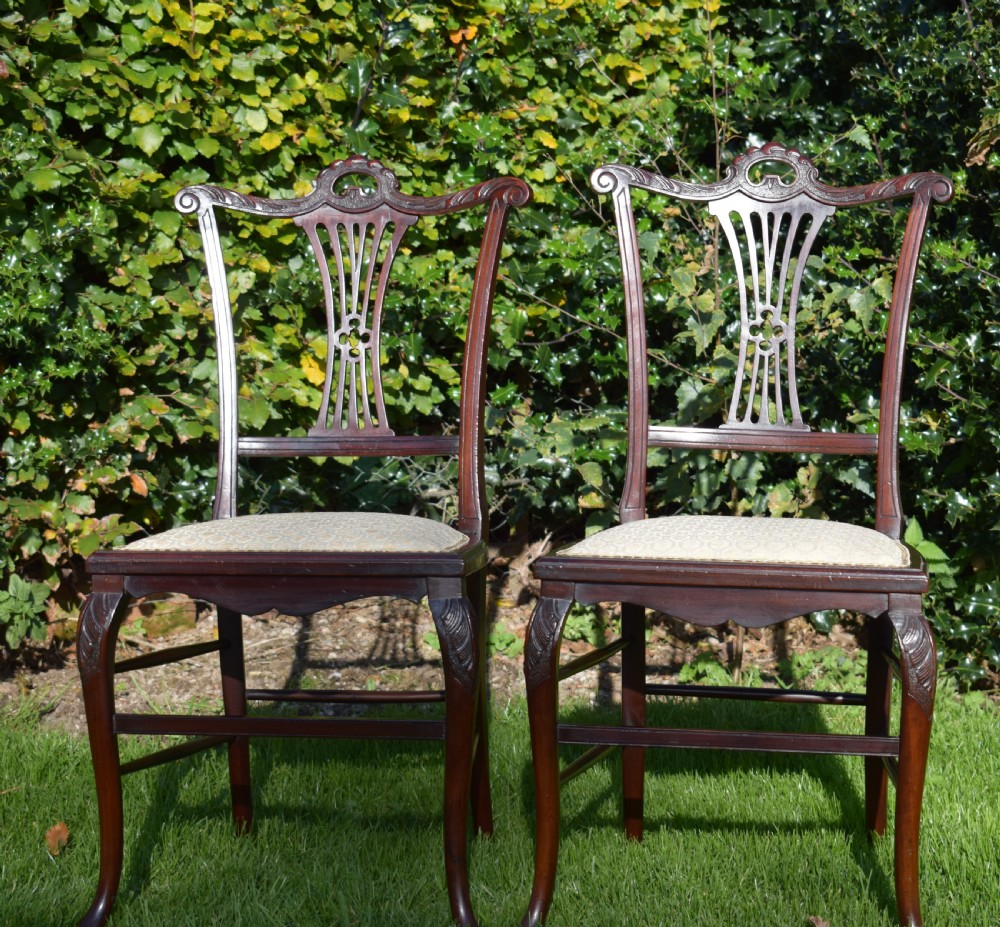 Antique Victorian Pair of Chairs View III