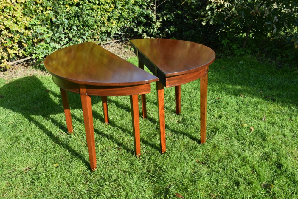 Antique Georgian Period Demi-Lune Console Tables View XX